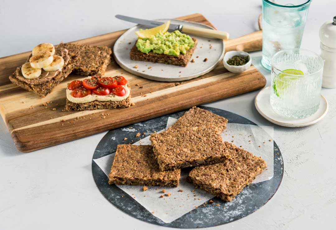 Nut and seed flat bread