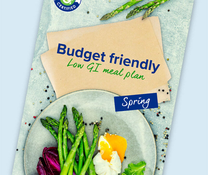 Budget Friendly Spring Low GI Meal Plan